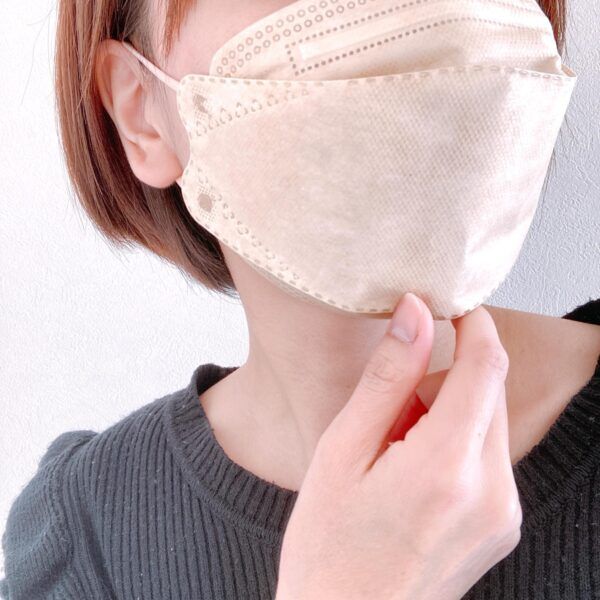 医療現場で使える3D立体マスク着用イメージ