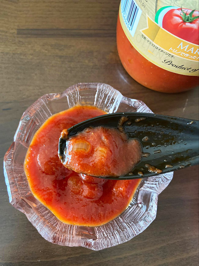 トリノで作ったトマトパスタソース